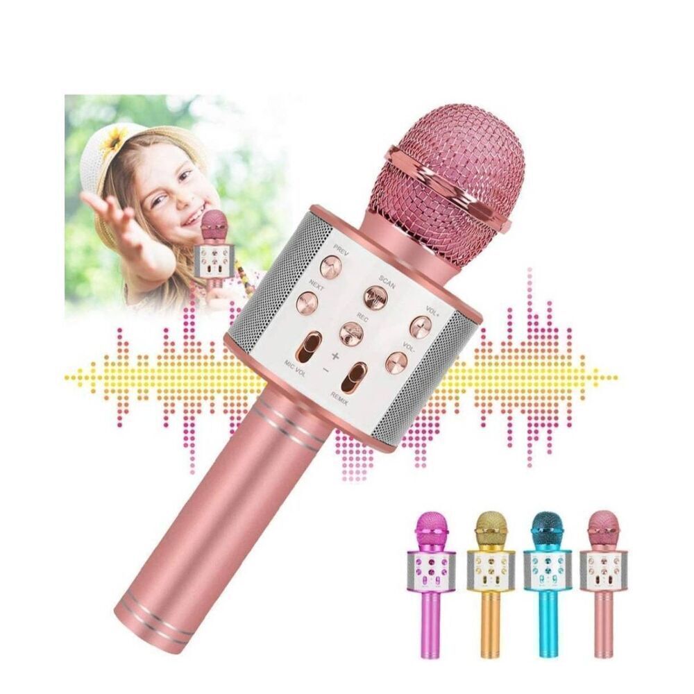 NIB Karaoke Microphone. Blue Tooth Speakers, muli-functioning, recording with ph